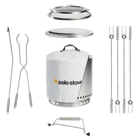 SOLO STOVE Ranger 2.0 metalinė bedūmė laužavietė su visais priedais