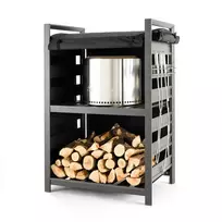 SOLO STOVE metalinės bedūmės laužavietės stovas malkoms - spintelė