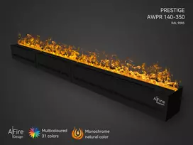 AFIRE PREMIUM AWPR-140-350 įmontuojamas elektrinis vandens garų židinys