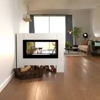 GLOW FIRE HARDSTAD WHITE pastatomas biožidinys su apdaila
