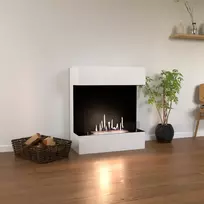 GLOW FIRE KONGSBERG WHITE pastatomas biožidinys su apdaila