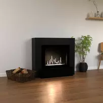 GLOW FIRE ODDA BLACK pastatomas biožidinys su apdaila