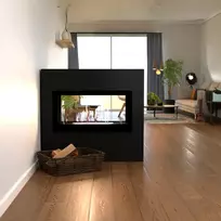 GLOW FIRE ULSTEIN BLACK pastatomas biožidinys su apdaila