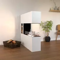 GLOW FIRE VESTLAND WHITE pastatomas biožidinys su apdaila