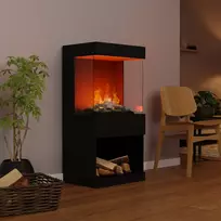 GLOW FIRE OGF2 Cassette 400 Logset BLACK pastatomas vandens garų židinys
