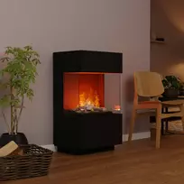 GLOW FIRE OGF1 Mini Cassette 400 Logset BLACK pastatomas vandens garų židinys