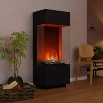 GLOW FIRE OGF1 Cassette 400 Logset BLACK pastatomas vandens garų židinys