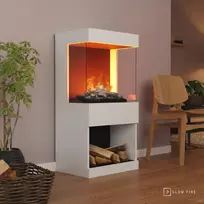 GLOW FIRE OGF2 Cassette 400 Logset WHITE pastatomas vandens garų židinys