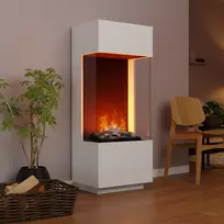 GLOW FIRE OGF1 Cassette 400 Logset WHITE pastatomas vandens garų židinys