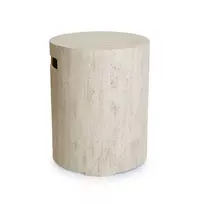 HAPPY COCOONING apsauginis gaubtas ROUND TRAVERTINE