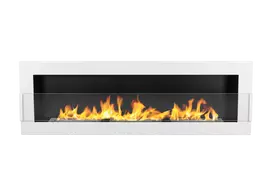 BIOHEAT 1200x400 GLASS TUV WHITE įmontuojamas - pakabinamas biožidinys baltas