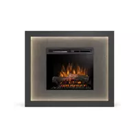DIMPLEX LITOS WHITE-BLACK 23 XHD pastatomas elektrinis židinys su apdaila