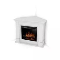 DIMPLEX LUENA N WHITE 28 XHD pastatomas kampinis elektrinis židinys su apdaila