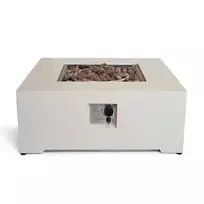 HAPPY COCOONING ESTATE TABLE SQUARE 88 OYSTER BEIGE dujinis lauko židinys