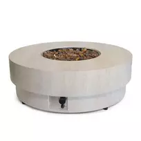 HAPPY COCOONING ESTATE TABLE ROUND 105 TRAVERTINE dujinis lauko židinys