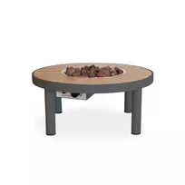 HAPPY COCOONING RIVIERA TABLE 80 SMOKEY ANTHRACITE dujinis lauko židinys