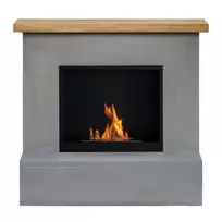 TAGU ROLF CONCRETE GREY FreeFlame pastatomas biožidinys su apdaila