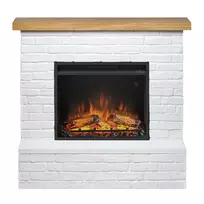 TAGU ROLF BRICK WHITE 23 pastatomas elektrinis židinys su apdaila