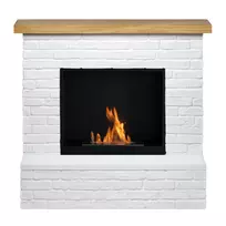 TAGU ROLF BRICK WHITE FreeFlame pastatomas biožidinys su apdaila