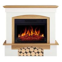 ARFLAME WOODLEY AFS23S WHITE-NATURAL OAK pastatomas elektrinis židinys su apdaila