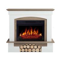 ARFLAME WOODLEY AFS23S WHITE-GREY OAK pastatomas elektrinis židinys su apdaila