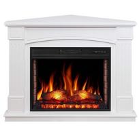 ARFLAME BOSTON CORNER AF28S WHITE pastatomas kampinis elektrinis židinys su apdaila