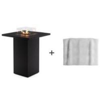 PLANIKA SQUARE TABLE HIGH dujinis lauko židinys