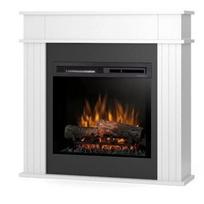 DIMPLEX TETLIN WHITE 23 XHD pastatomas elektrinis židinys su apdaila