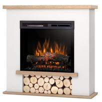 DIMPLEX TULA WHITE-LIGHT OAK 23 XHD pastatomas elektrinis židinys su apdaila