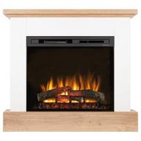DIMPLEX JUKON WHITE-LIGHT OAK 28 XHD pastatomas elektrinis židinys su apdaila