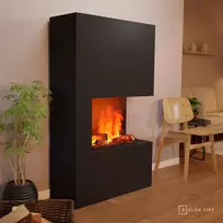 GLOW FIRE TUCHOLSKY R Cassette 600 BLACK pastatomas vandens garų židinys