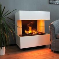 GLOW FIRE KLEIST Cassette 600 WHITE pastatomas vandens garų židinys