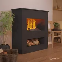 GLOW FIRE BRECHT Cassette 600 BLACK pastatomas vandens garų židinys