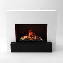 GLOW FIRE HAUPTMANN Cassette 600 WHITE pastatomas vandens garų židinys