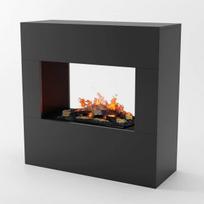 GLOW FIRE GOETHE Cassette 600 BLACK pastatomas vandens garų židinys
