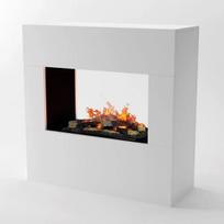 GLOW FIRE GOETHE Cassette 600 WHITE pastatomas vandens garų židinys