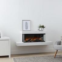 BRITISH FIRES BROCKENHURST 870 WHITE pakabinamas elektrinis židinys
