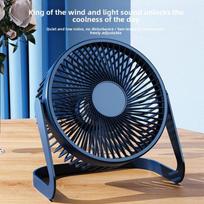 Small Fan, USB Mini Fan, Fan for Desktop, for Students 13.2*12cm tamsiai mėlyna spalva