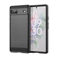 For Cover Google Pixel 6A Case For Google Pixel 6A Bumper Silicone Carbon Fiber Back Case For Google Pixel 6A Pixel6 6 Pro Cover Google Pixel 6A juoda