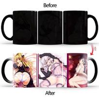Keramikinė puodelis Anime Kūrybingas Didelis Užpakalis Grožis Šilumai Jautrus BSKT-138 Puodeliai ir Kavinės Puodeliai Individualus Puodelis Sublimacijos Termosai Spalvą Keičiantis Puodelis 301-400ml