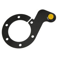 Steering Wheel Horn Button 6 Hole Carbon Fiber Comfortable Touch Sensitive Replacement For MOMO geltona