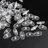 Prisukami neslystantys silikoniniai akiniams skirti nosies pagalvėlės 12.5mm x 7.4mm