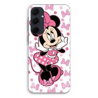 Telefono dėklas - MANIACASE - Samsung galaxy A55 - Silikonas - Minnie pelė - Rožinis rožinė