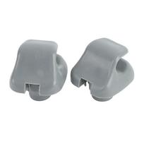 2pcs Sun Visor Retainer Clips 88217S01A01ZA Interior Sun Visor Hook Replacement for Element 2003 2005 Gray