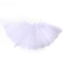 European & American Style Children's Tutu Skirt - Ballet Mesh Half Skirt 30CM balta
