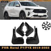 FOR Haval F7 F7X -2023 Mudguard Fender Mud Flap Guards Splash Mudflaps Car Accessories Auto Styline Front Rear 4pcs