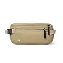 Invisible Travel Passport Waist Pouch chaki