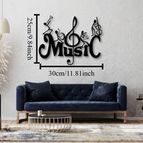 Large Metal Wall Art Jazz Band Musician Silhouette Modern Music Room Decor Sign Gift For Music Lovers 12in juoda