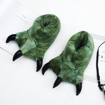 Žiemos šiltos minkštos vidaus grindų šlepetės Moteriški Vyriški Batai Letena Juokingi Gyvūnai Kalėdiniai Monster Claw Pliušiniai Namų medvilniniai batai vyrams 38