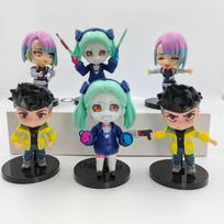 6 vnt./1 rinkinys Anime Cyberpunk: Edgerunners figūrėlė Davidas Martinezas Lucy Rebeka Figūrėlė Žaislas Dovana Acton Figūrėlė Kolekcinė lėlė No box